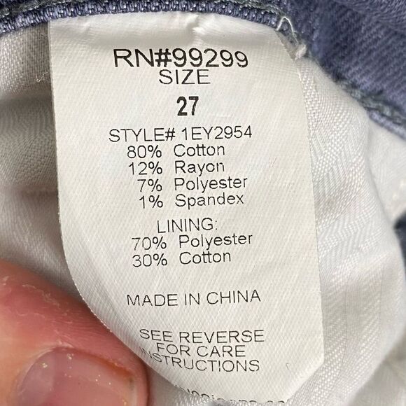 Level 99 | Straight Leg Jean In Blue Jay Size 27 - Picture 10 of 11